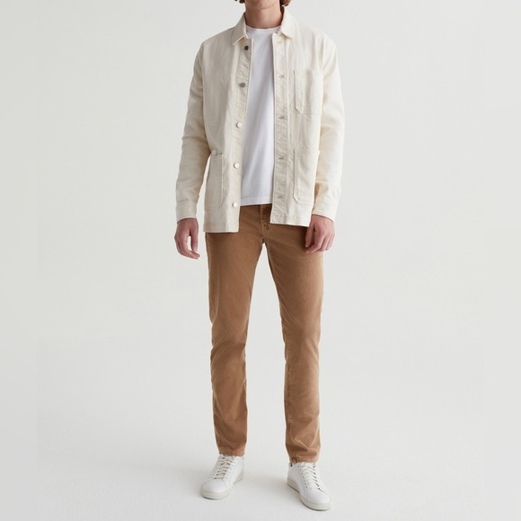 AG Adriano Goldschmied Tellis Modern Slim Corduroy Sulpher Light Truffle - Picture 8 of 13